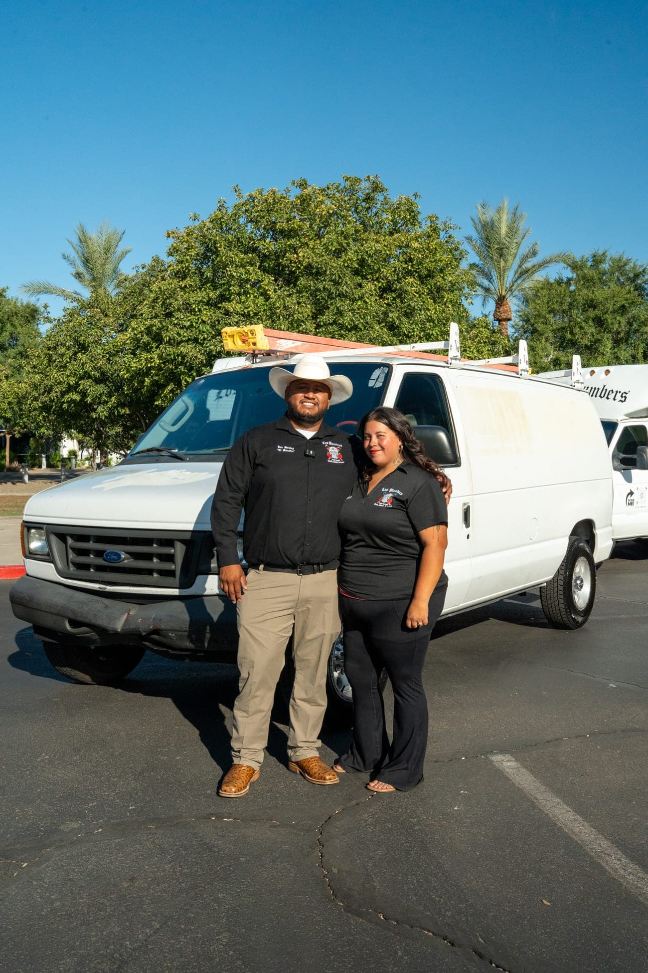 Dan and Desirae Mendez, owners of Los Plumbers in Mesa